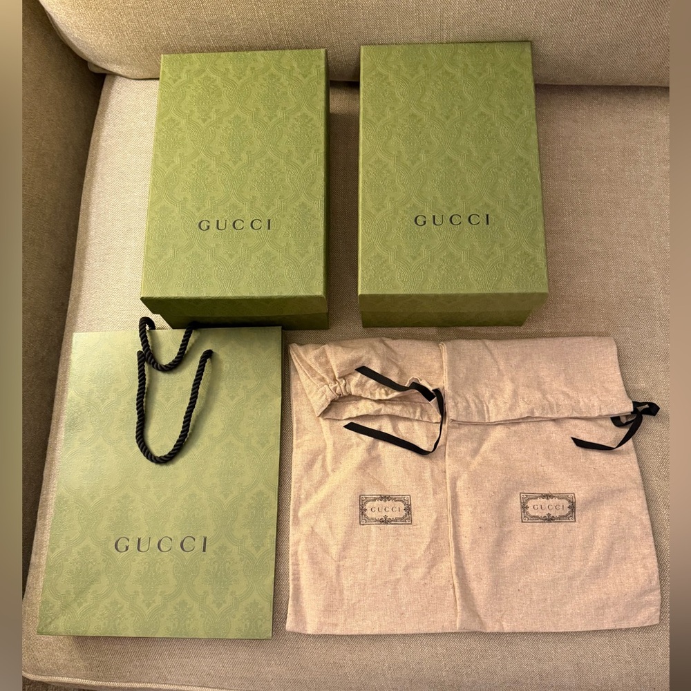 Gucci Green Gift Box Set with Dust Bag